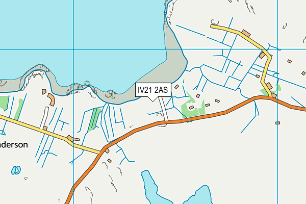 IV21 2AS map - OS VectorMap District (Ordnance Survey)