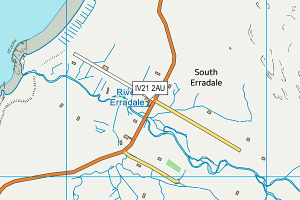 IV21 2AU map - OS VectorMap District (Ordnance Survey)