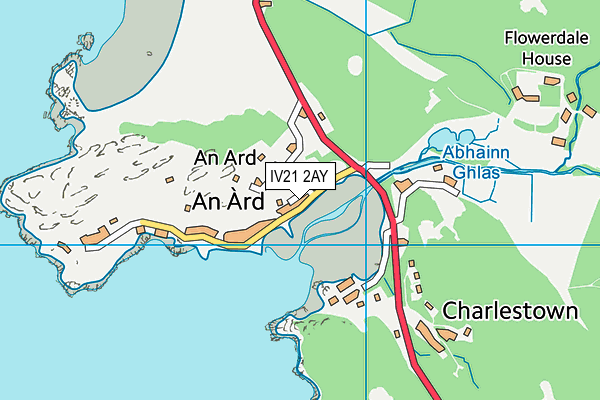 IV21 2AY map - OS VectorMap District (Ordnance Survey)