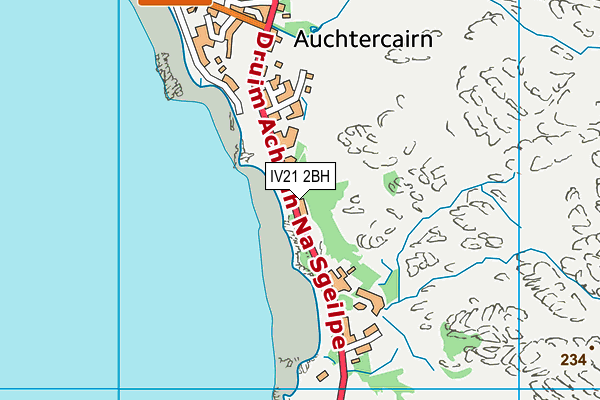 IV21 2BH map - OS VectorMap District (Ordnance Survey)