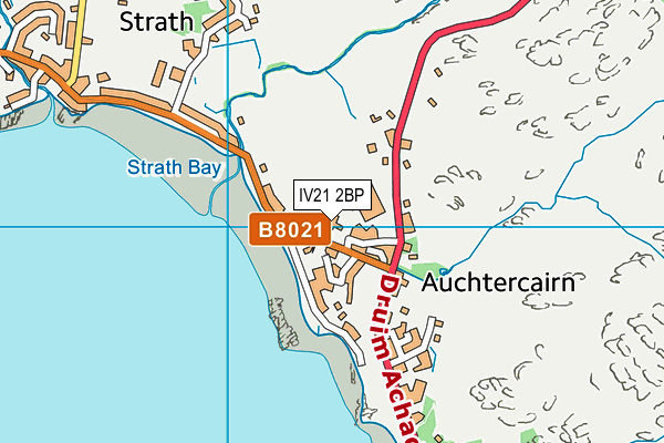 IV21 2BP map - OS VectorMap District (Ordnance Survey)