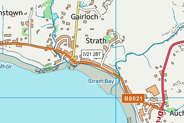 IV21 2BT map - OS VectorMap District (Ordnance Survey)