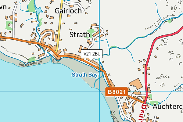 IV21 2BU map - OS VectorMap District (Ordnance Survey)