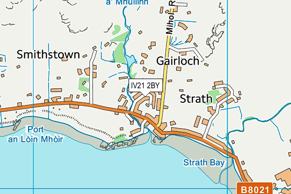 IV21 2BY map - OS VectorMap District (Ordnance Survey)