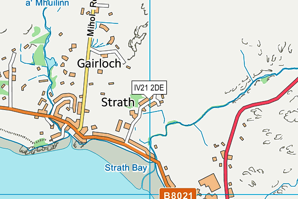 IV21 2DE map - OS VectorMap District (Ordnance Survey)