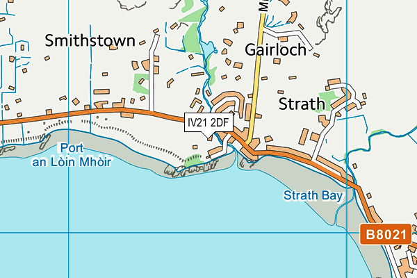 IV21 2DF map - OS VectorMap District (Ordnance Survey)