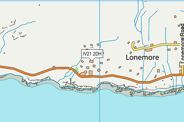 IV21 2DH map - OS VectorMap District (Ordnance Survey)