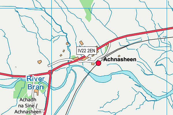 IV22 2EN map - OS VectorMap District (Ordnance Survey)