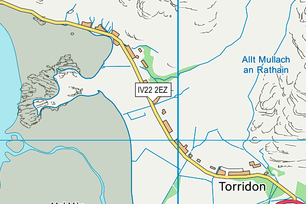 IV22 2EZ map - OS VectorMap District (Ordnance Survey)