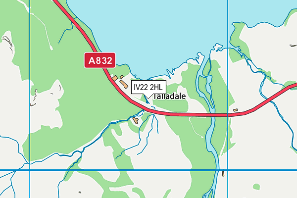 IV22 2HL map - OS VectorMap District (Ordnance Survey)