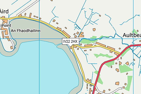 IV22 2HX map - OS VectorMap District (Ordnance Survey)