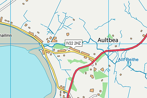 IV22 2HZ map - OS VectorMap District (Ordnance Survey)