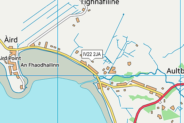 IV22 2JA map - OS VectorMap District (Ordnance Survey)