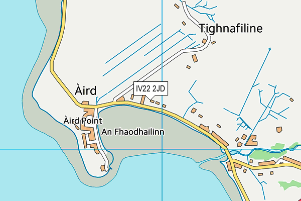 IV22 2JD map - OS VectorMap District (Ordnance Survey)