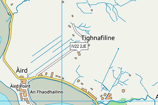 IV22 2JE map - OS VectorMap District (Ordnance Survey)