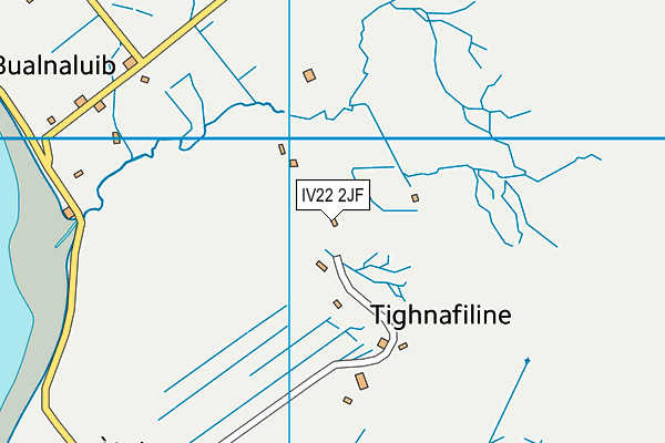 IV22 2JF map - OS VectorMap District (Ordnance Survey)