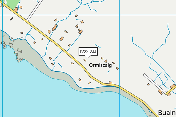 IV22 2JJ map - OS VectorMap District (Ordnance Survey)