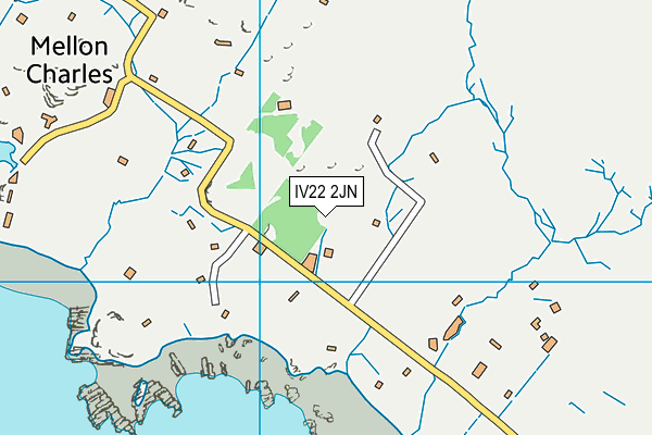 IV22 2JN map - OS VectorMap District (Ordnance Survey)
