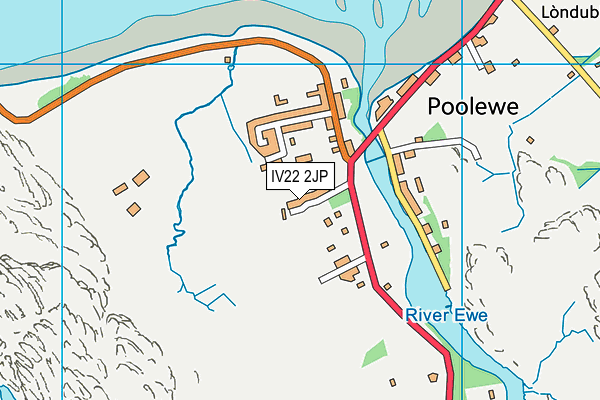 IV22 2JP map - OS VectorMap District (Ordnance Survey)