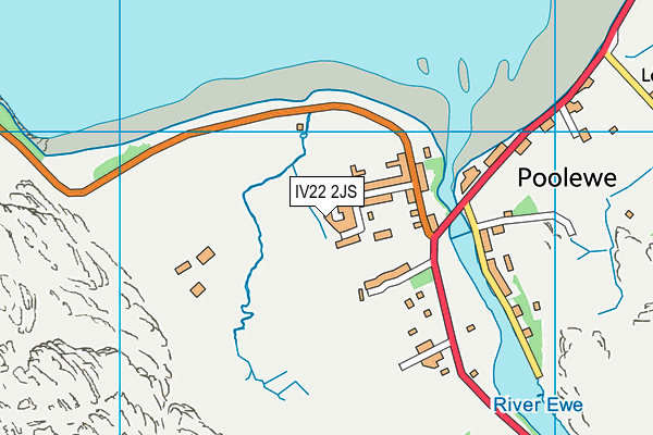 IV22 2JS map - OS VectorMap District (Ordnance Survey)