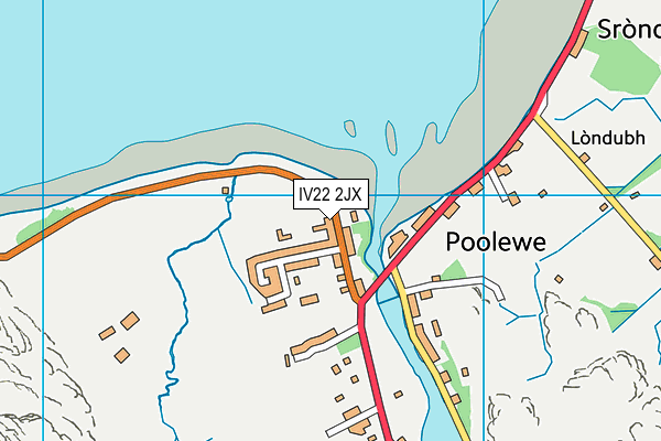 IV22 2JX map - OS VectorMap District (Ordnance Survey)