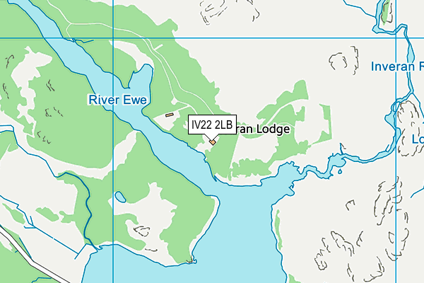 IV22 2LB map - OS VectorMap District (Ordnance Survey)