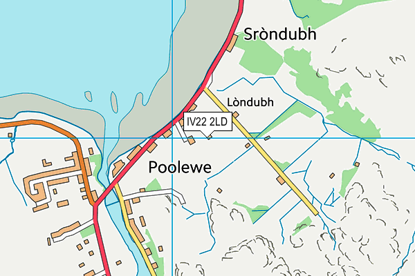 IV22 2LD map - OS VectorMap District (Ordnance Survey)