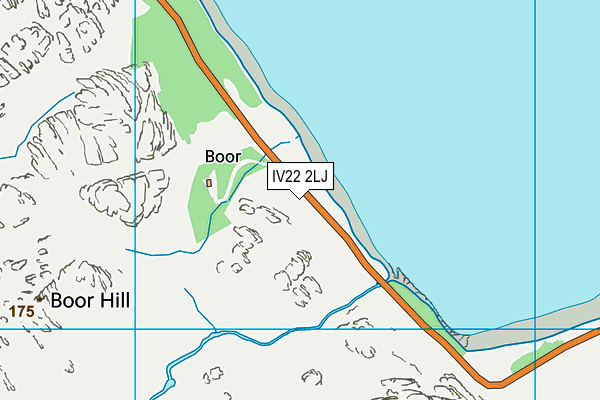 IV22 2LJ map - OS VectorMap District (Ordnance Survey)