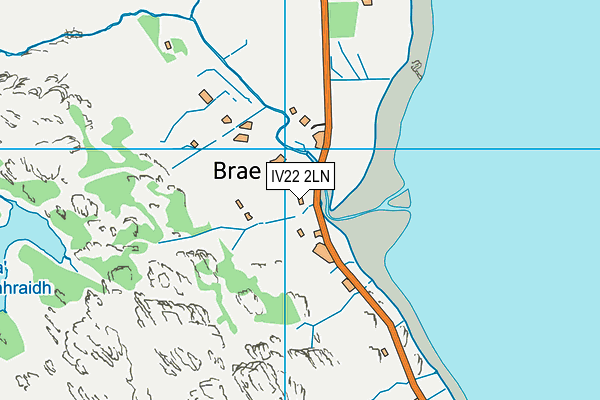 IV22 2LN map - OS VectorMap District (Ordnance Survey)