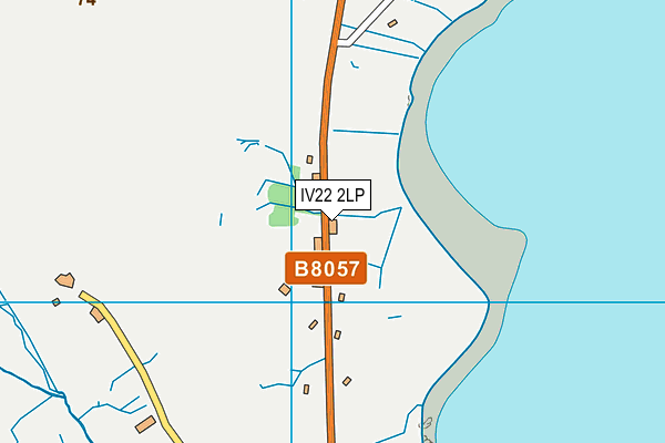 IV22 2LP map - OS VectorMap District (Ordnance Survey)