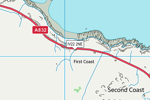 IV22 2NE map - OS VectorMap District (Ordnance Survey)