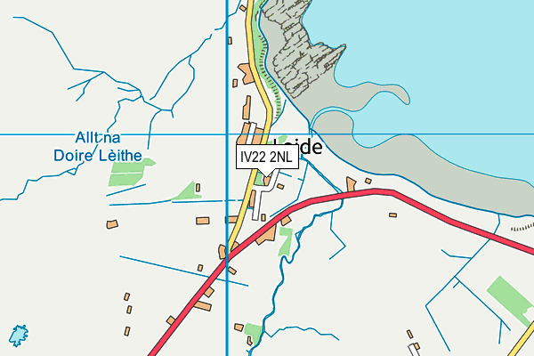 IV22 2NL map - OS VectorMap District (Ordnance Survey)