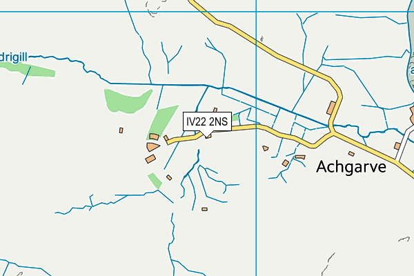 IV22 2NS map - OS VectorMap District (Ordnance Survey)