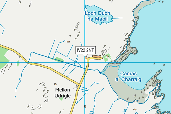 IV22 2NT map - OS VectorMap District (Ordnance Survey)