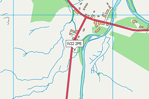 IV22 2PE map - OS VectorMap District (Ordnance Survey)