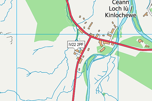 IV22 2PF map - OS VectorMap District (Ordnance Survey)