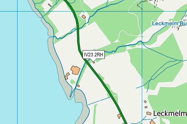 IV23 2RH map - OS VectorMap District (Ordnance Survey)