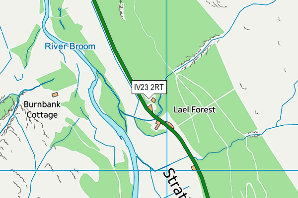 IV23 2RT map - OS VectorMap District (Ordnance Survey)