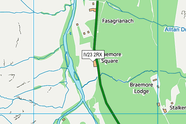 IV23 2RX map - OS VectorMap District (Ordnance Survey)