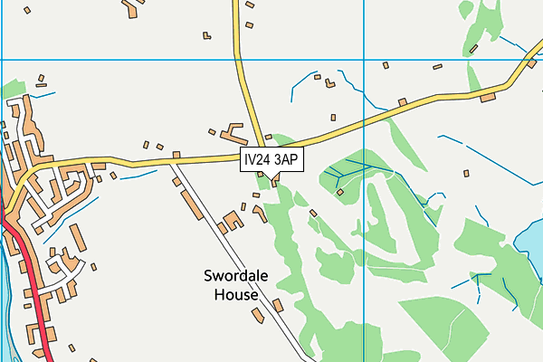 IV24 3AP map - OS VectorMap District (Ordnance Survey)