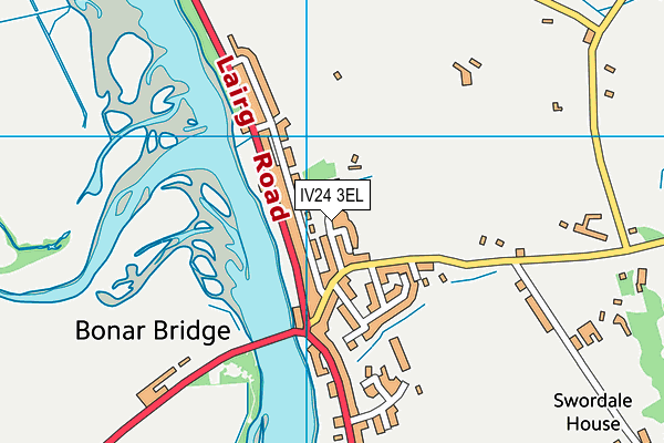 IV24 3EL map - OS VectorMap District (Ordnance Survey)