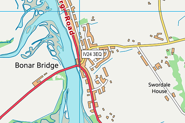 IV24 3EQ map - OS VectorMap District (Ordnance Survey)