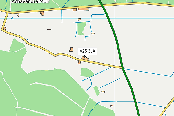 IV25 3JA map - OS VectorMap District (Ordnance Survey)