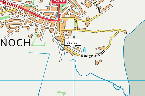IV25 3LT map - OS VectorMap District (Ordnance Survey)