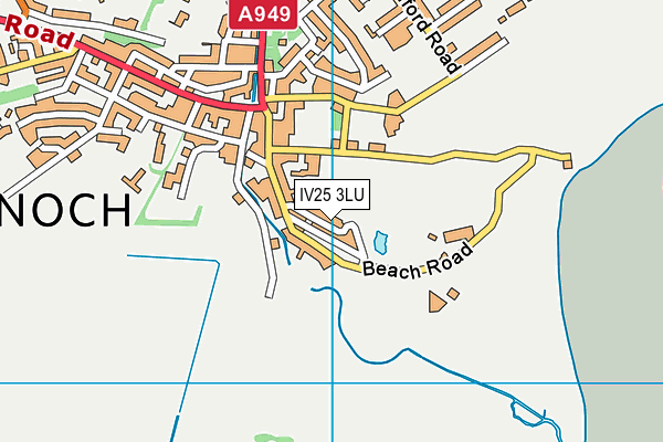 IV25 3LU map - OS VectorMap District (Ordnance Survey)