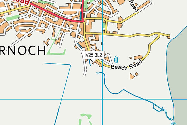 IV25 3LZ map - OS VectorMap District (Ordnance Survey)