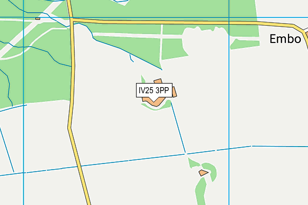 IV25 3PP map - OS VectorMap District (Ordnance Survey)