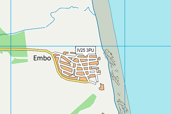 IV25 3PU map - OS VectorMap District (Ordnance Survey)