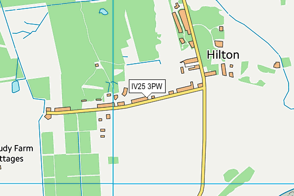 IV25 3PW map - OS VectorMap District (Ordnance Survey)