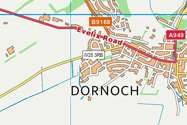 IV25 3RB map - OS VectorMap District (Ordnance Survey)